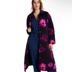 Rachel Comey x Target NWT Womens Floral Oversized Quilted Long Jacket Size XS